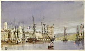 Marseilles, Shipping at Anchor and a Merchant Ship Becalmed